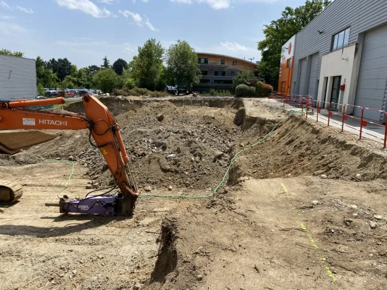 Création d'un parking de 135 places, Saint Genis les Ollières, Batilux Habitats